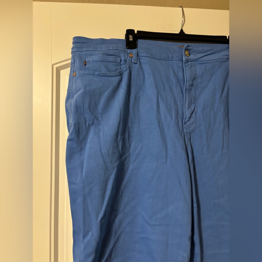 Judy Blue HIGH RISE CONTROL TOP WIDE LEG CROP JEANS IN SKY BLUE JB88843 - Picture 9 of 11